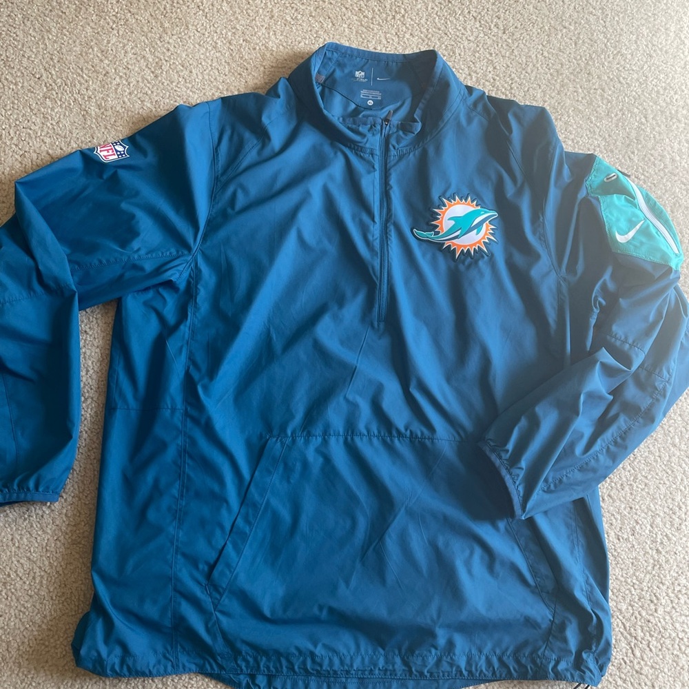 Nike On Field Wear Miami Dolphins Windbreaker Pullover